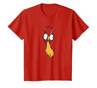 Disney Moana Hei Hei Large Faces T-Shirt, Enfant, Rouge, 6 ans