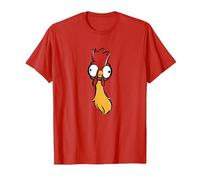 Disney Moana Hei Hei Large Faces T-Shirt, Homme, Rouge, S