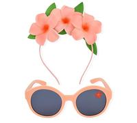 Disney Moana Lunettes de soleil pour filles avec étui à lunettes assorti et protection UV pour tout-petits, Bandeau Vaiana, Taille unique