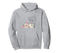 Disney Moana Pua Outline With Color Laying Down Sweat à Capuche