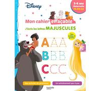 Disney - Mon cahier effaçable - J'écris les lettres majuscules (3-6 ans) - Hachette Education - Hachette Education - broché - Scolaire / Universitaire
