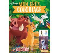 Disney - Mon gros coloriage + stickers ! (Simba, Pumbaa et Zazu) - Collectif - Hemma - broché - Document jeunesse