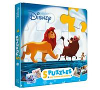 Disney – Livre puzzle Mon Petit Livre Puzzle – 5 puzzles 9 pièces – Classiques