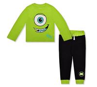 Disney Monsters Inc. Mike or Sully Ensemble chemise à manches longues et pantalon pour tout-petits et grands enfants, Vert, 7