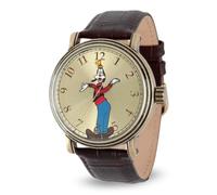 Disney Montre à Quartz analogique Vintage pour Adulte, doré Vieilli, Dingo