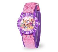 Disney Princess Montre analogique à quartz avec bracelet en nylon pour enfants, rose, bracelet, Rosé, Bracelet