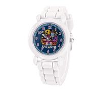 Disney Montre Encanto pour enfants de 3 à 7 ans avec cadran classique - Cadeau pour les enfants qui aiment Encanto - Cadran facile à lire, lunette blanche et bracelet en silicone blanc - Achetez et