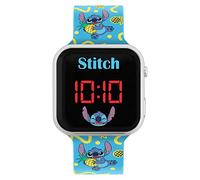 Disney Montre LED Digitale Enfant Filles Garçon Lilo et Stitch avec Bracelet Bleu Imprimé LAS4038