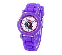 Disney Montre Raya et le dernier dragon pour enfants de 3 à 7 ans avec cadran à caractère magique - Excellent cadeau pour les jeunes fans - Cadran facile à lire, lunette violette et bracelet en