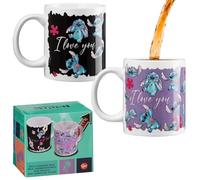 Disney Mug Stitch - Tasse Mug Thermoréactif 30 cl Thé Café - Idée Cadeau - Accessoire Lilo et Stitch Officiel