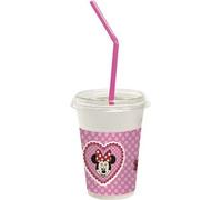 Disney - Mugs de fête "Happy Helpers" pack de 12 - plastique SG32069 (taille unique) (Rose/Blanc/Gris)