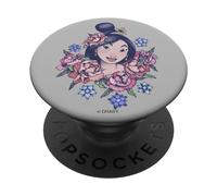 Disney Mulan Floral Portrait Vintage PopSockets PopGrip Interchangeable