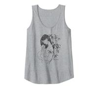 Disney Mulan Flower Débardeur, Femme, Gris Chiné, L