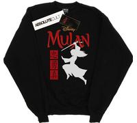 Disney - "Mulan Movie Warrior Silhouette" Sweat-shirt pour femme BI26510 (L) (Noir)