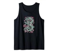 Disney Mulan Mushu Floral Outline Débardeur