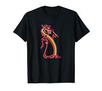 Disney Mulan Mushu Neon Accent Portrait T-Shirt