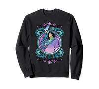 Disney Mulan Stained Glass Vintage Color Gradient Nouveau Sweatshirt