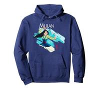 Disney Mulan Sword in the Wind Sweat à Capuche, Unisexe pour adultes, Bleu Marine, XL