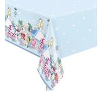 Disney Nappe rectangulaire en plastique Alice au pays des merveilles, 137,2 x 213,4 cm - 1 pièce - Multicolore, parfaite pour les fêtes à thème et les célébrations magiques