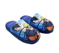 Disney NARUTO, Chaussons, Garçon, Fille, (Taille 22 à 34), Enfants, Pantoufles, Chaussures, Hiver, Confortable, Imprimé, Chaud, Modèle NAR22-2262-BLUE-29/30