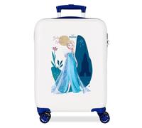 Joumma Disney Nature is Magical - La Reine des Neiges II Valise de Cabine Blanche 38 x 55 x 20 cm Rigide 2 kg Fermeture à Combinaison latérale ABS 2 kg 35L Bagage à Main, Blanc, Talla única, Valise