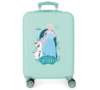 Joumma Disney Nature is Magical - La Reine des Neiges II Valise Cabine Bleu 38 x 55 x 20 cm Rigide 2 kg Fermeture à Combinaison latérale ABS 2 kg 35L Bagage à Main, Bleu, Talla única, Valise Cabine