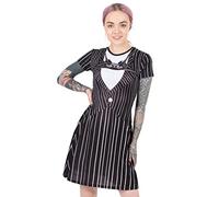 Disney Nightmare avant la robe de Noël Femme Jack Skellington Costume M