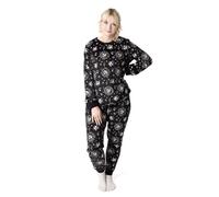 Disney Nightmare Before Christmas Jack Ensemble Pyjama pour Femme | Adultes Jack Skellington Graphic Haut à Manches Longues et Bas de Pyjama à Jambe Longue en Noir
