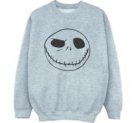 Disney - "Nightmare Before Christmas Jack's Big Face" Sweatshirt für Herren BI42519 (XL) (Grau)