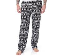 Disney Pantalon de pyjama Jack Skellington The Nightmare Before Christmas pour homme | Pantalon de pyjama noir avec cordon de serrage, Noir, S
