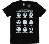 Disney - "Nightmare Before Christmas Many Faces Of Jack" T-shirt pour homme BI43746 (S) (Noir)