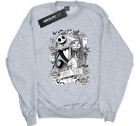 Disney - "Nightmare Before Christmas Simply Meant To Be" Sweatshirt für Jungen BI30231 (128) (Grau)