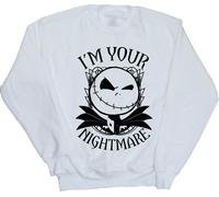 Disney - "Nightmare Before Christmas" Sweat-shirt pour femme BI31662 (L) (Blanc)