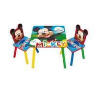 Disney Nixy Children Mickey Mouse Ensemble table et 2 chaises en bois