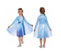 Disney Officiel Classic Deguisement Reine des Neiges Elsa Robe Reine des Neiges Fille Costume La Reine de Neige 2 Frozen Enfant Déguisement Noël Carnaval M