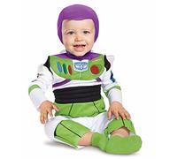 Disney Officiel Toy Story Deguisement Buzz Leclair Enfant Bebe, Deguisement Costume Buzz L'éclair Enfant Déguisement Carnaval Mardi Gras Halloween Anniversaire Noël Fête 6/12 Mois