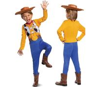 Disney Officiel Costume Woody Enfant, Déguisement Cowboy Toy Story avec Chapeau, Carnaval Halloween Noël, 5-6 Ans