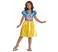 Disney Officiel Déguisement Blanche Neige Fille Standard Plus, Déguisement Princesse Fille en taille S