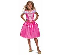 Disney Officiel Deluxe Costume Belle au Bois Dormant Enfant, Déguisement Princesse Fille en taille S