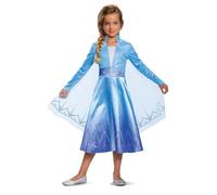 Disney Officiel Deluxe Deguisement Reine des Neiges Elsa Robe Reine des Neiges Fille Costume La Reine de Neige 2 Frozen Enfant Déguisement Noël Carnaval M