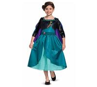 Disney Officiel Robe Anna Reine des Neiges 2 Classique, Déguisement Princesse Fille en taille XS