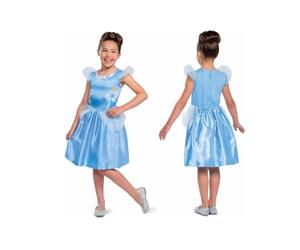 Disney Officiel Standard Robe Cendrillon Fille, Deguisement Cendrillon Fille Costume Déguisement de Princesse, Robe de Princesse Enfant Carnaval Mardi Gras Anniversaire Noël