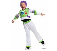 Disney Officiel Toy Story Deluxe Deguisement Buzz Leclair Enfant, Deguisement Astronaute Enfant Costume Buzz L'éclair, Déguisement Toy Story Enfant Garçon Carnaval Mardi Gras Halloween Anniversaire M