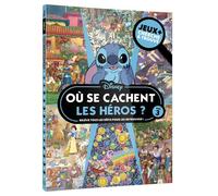 DISNEY - Où se cachent les héros ? - Jeux + Cherche et trouve - Collectif - Hachette Disney - broché - Livre-jeu