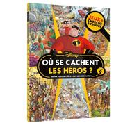 DISNEY - Où se cachent les héros ? - Jeux + Cherche et trouve - Collectif - Hachette Disney - cartonné - Livre-jeu