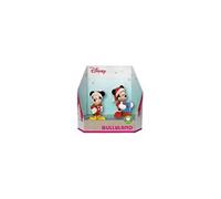Bullyland 15074 - Jeu de Figurines Walt Disney Mickey et Minnie dans Un Costume de Noël, Figurines peintes à la Main, sans PVC, Superbe Cadeau pour Les garçons et Les Filles pour Jouer l'imagination