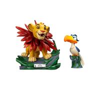 Disney - Pack 2 Statuettes Master Craft Le Roi Lion Little Simba & Zazu 31 Cm