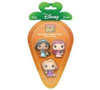 Carrot Pocket POP blister 3 figures Disney Princess Rapunzel Ariel Jasmin Funko