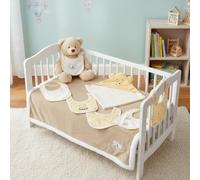 DISNEY - Pack naissance Winnie l'Ourson - Cape de bain 70x70 cm + Couverture 75x100 cm + Lot de 5 bavoirs - Disney Winnie l'ourson