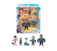 Disney Pack Zootopie 2 Aventure de de 5 Figurines articulées de 7,5 cm avec Deux Personnages Agents Secrets - Série pour collectionneurs - Convient aux Enfants à partir de 4 Ans